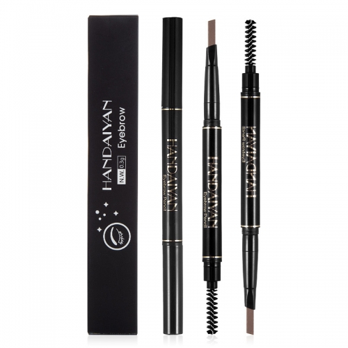 Eyebrow Pencil  Waterproof Smudge-proof Brow Pencil with Brow Brush, Automatic Eye Brow Makeup by SEILANC, Dark Brown