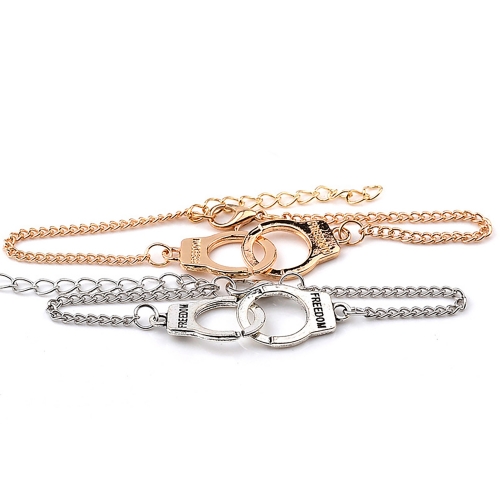 Fashion Jewelry Handcuff Chain Bracelet Crime Partner Best Friend Bracelet
